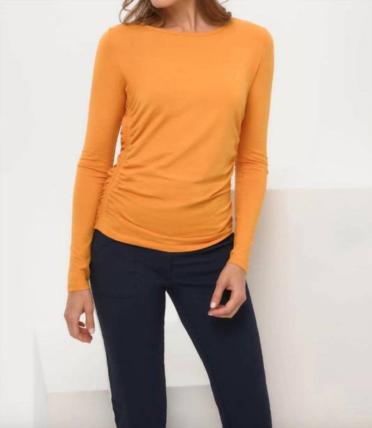 Anatomie - Milly Ruched Top – Tangerine