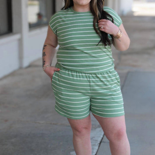 Adrienne - Mia Chic And Sweet Stripe Top
