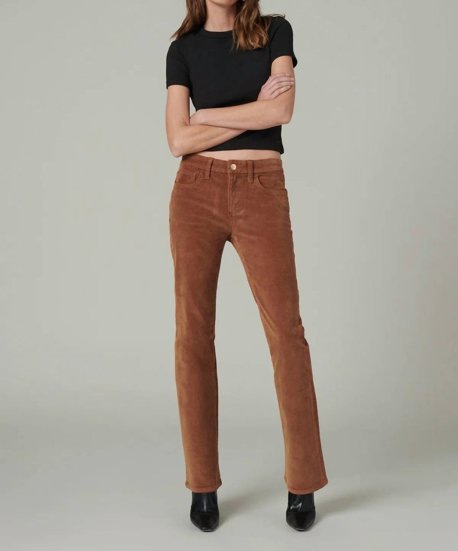 Joe's Jeans Corduroy Provocateur Bootcut Pants in brown - women's pants