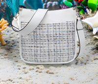 Jen & Co. - Women's Chloe Tweed Crossbody Bag With Guitar Strap