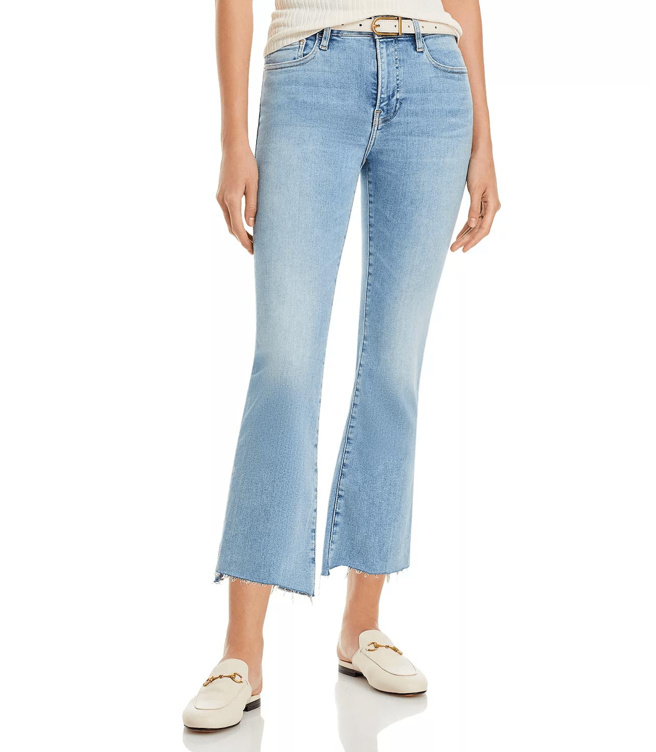 Frame - Le Crop Mini Boot Step Fray Jean