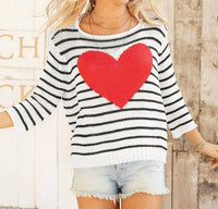 Wooden Ships - Amelie Heart Sweater