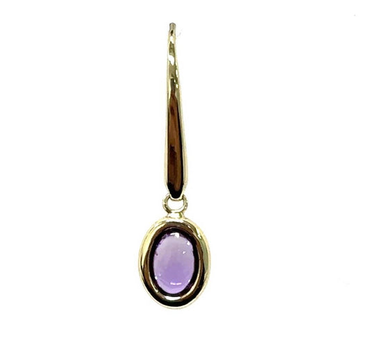 Aamiaa - Color Candy Collection Earrings With 6x4 Oval Amethyst