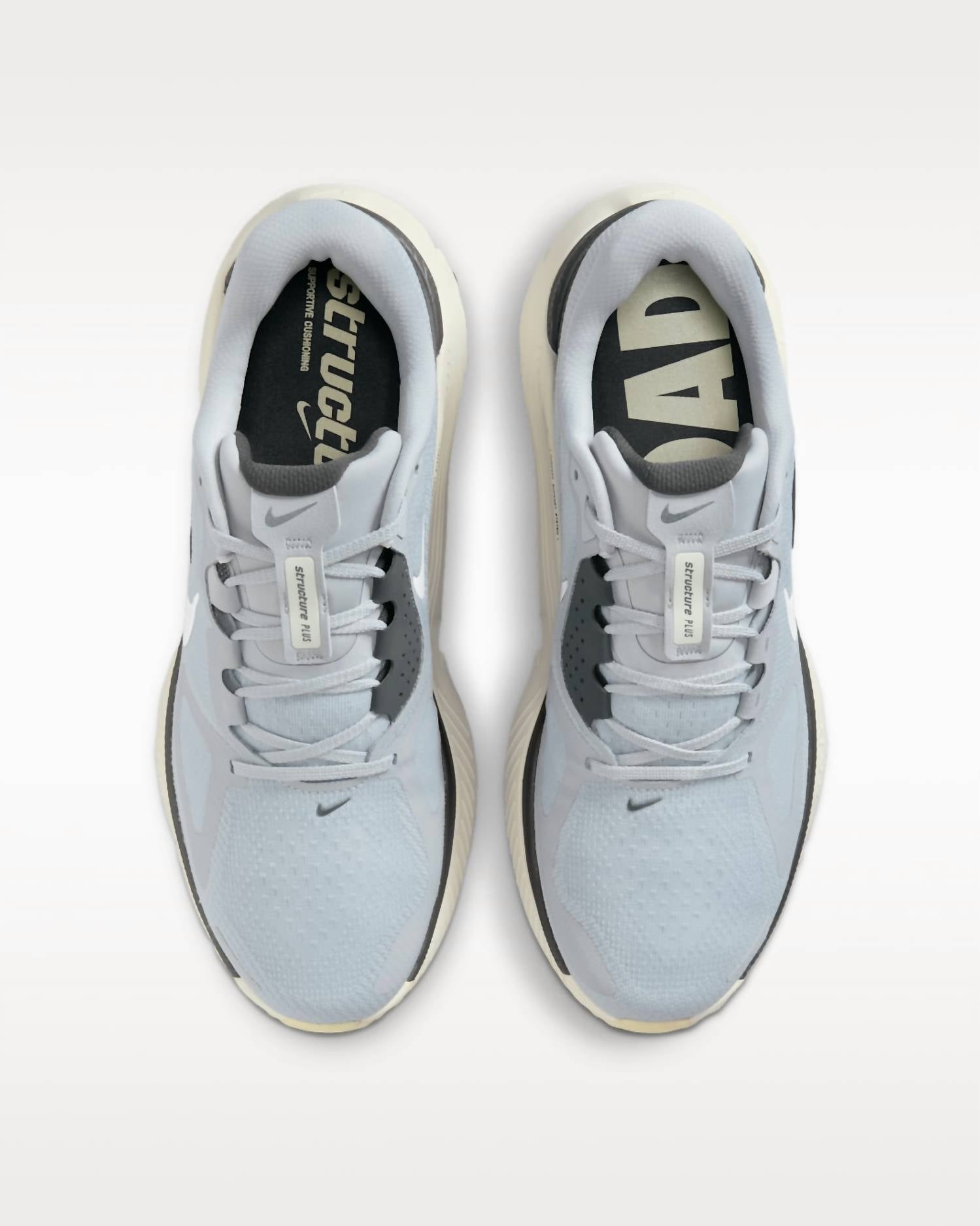 NIKE Men's Structure Plus Shoes in wolf grey summit white anthracite sail - men's sneaker - alternate view