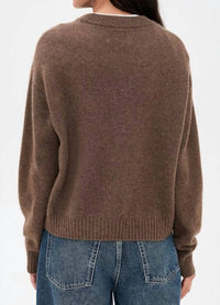 White + Warren - Cashmere Argyle Crewneck Sweater