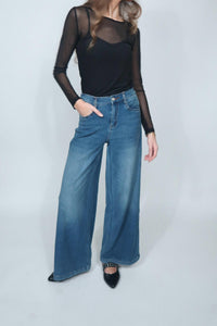 Bayeas - Wide-leg Denim Pants