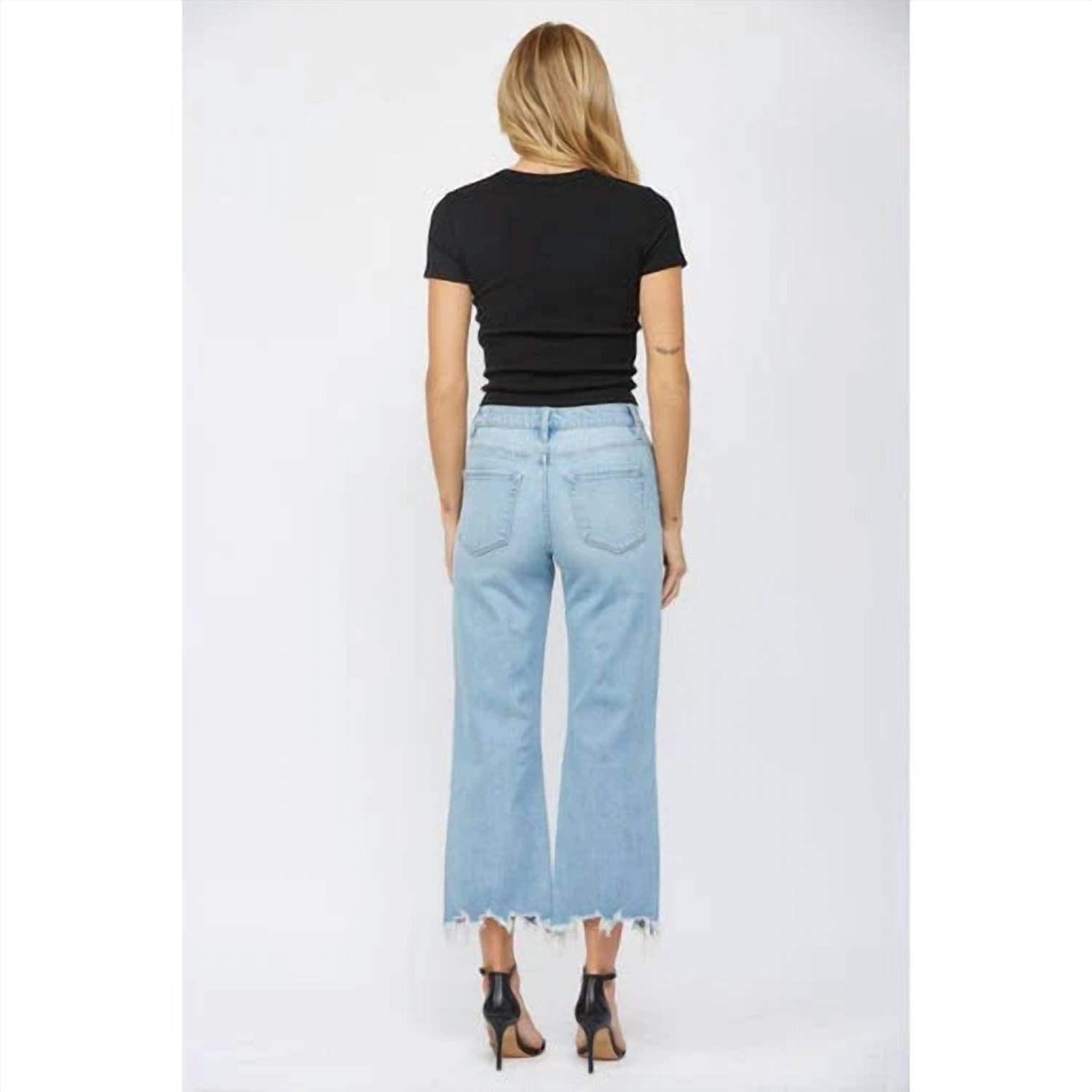 Mica Denim - Vintage Crop Flare Jeans