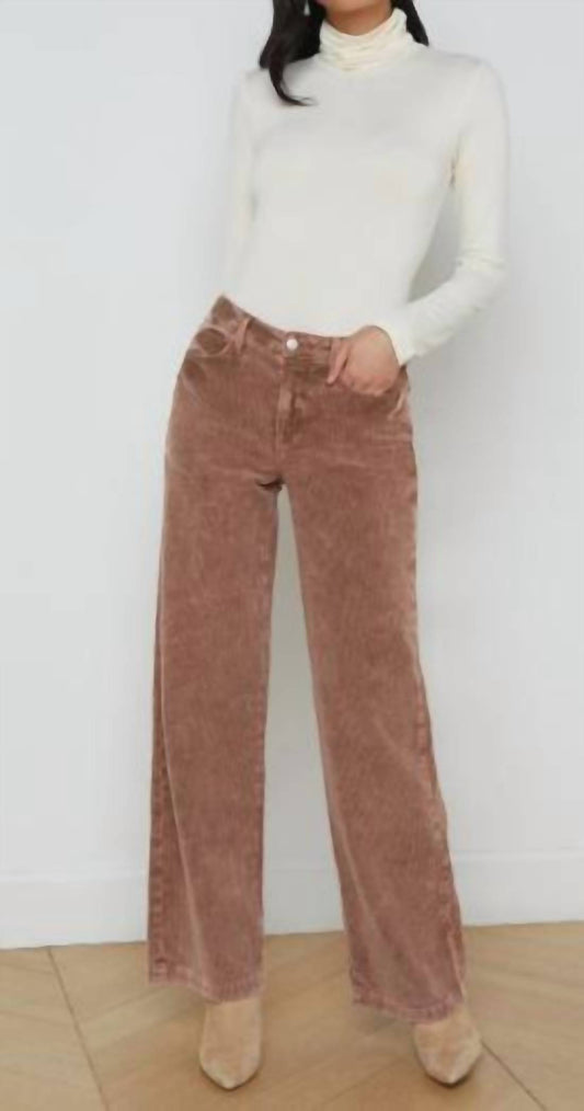 L'Agence - SCOTTIE WIDE LEG H/R CORDUROY JEAN