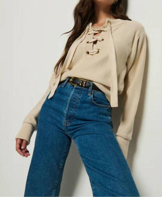 Nation Ltd - Rory Lace-up Sweater