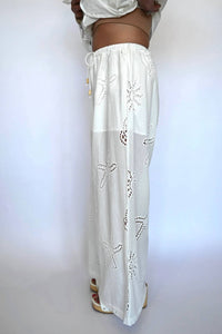 Vintage Havana - Ocean Eyelet Pants