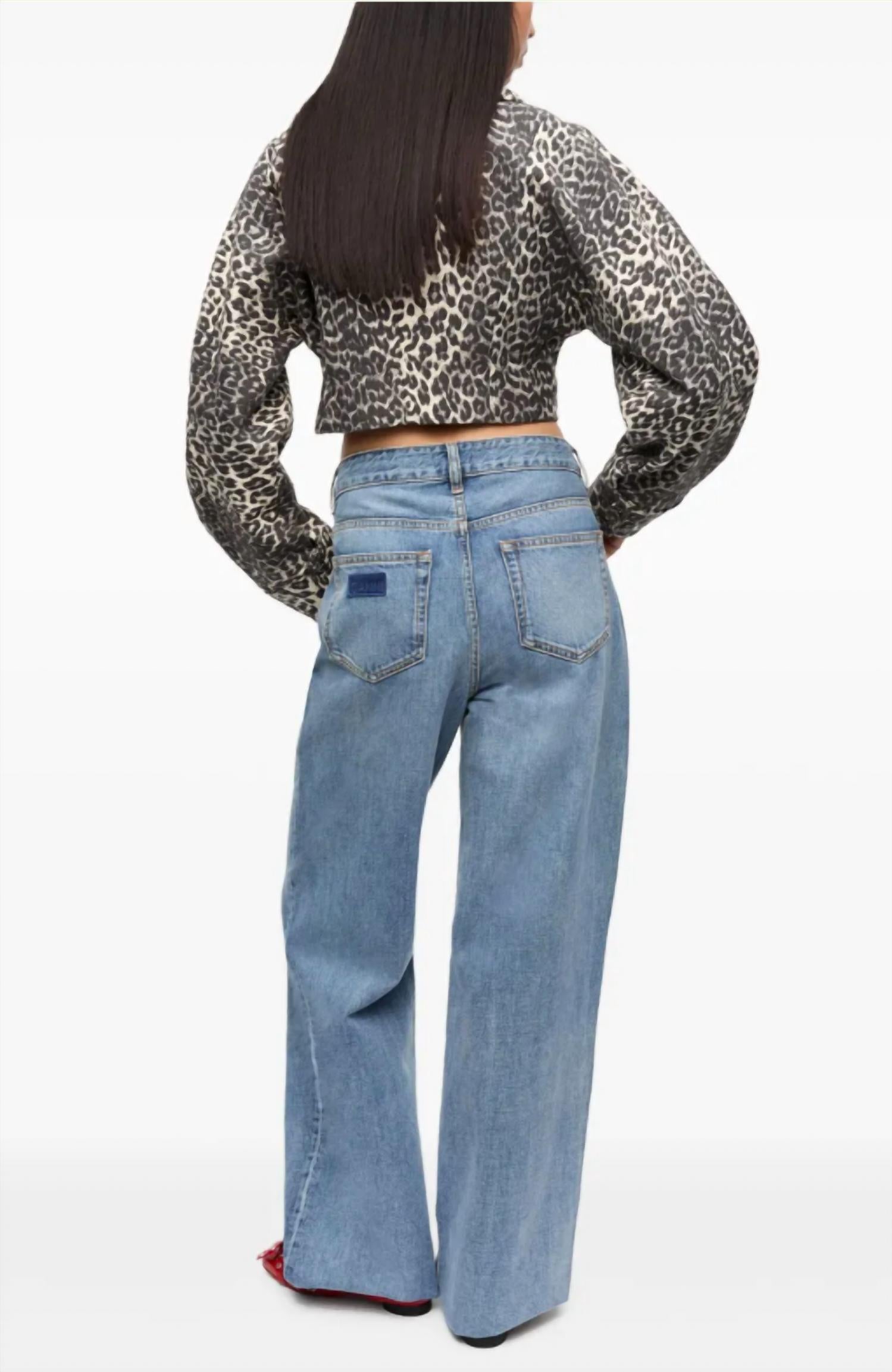 Ganni - Leopard Cotton Tweed Jacket