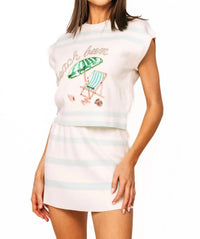 Queen Of Sparkles - Beach Bum Umbrella & Chair Striped Top