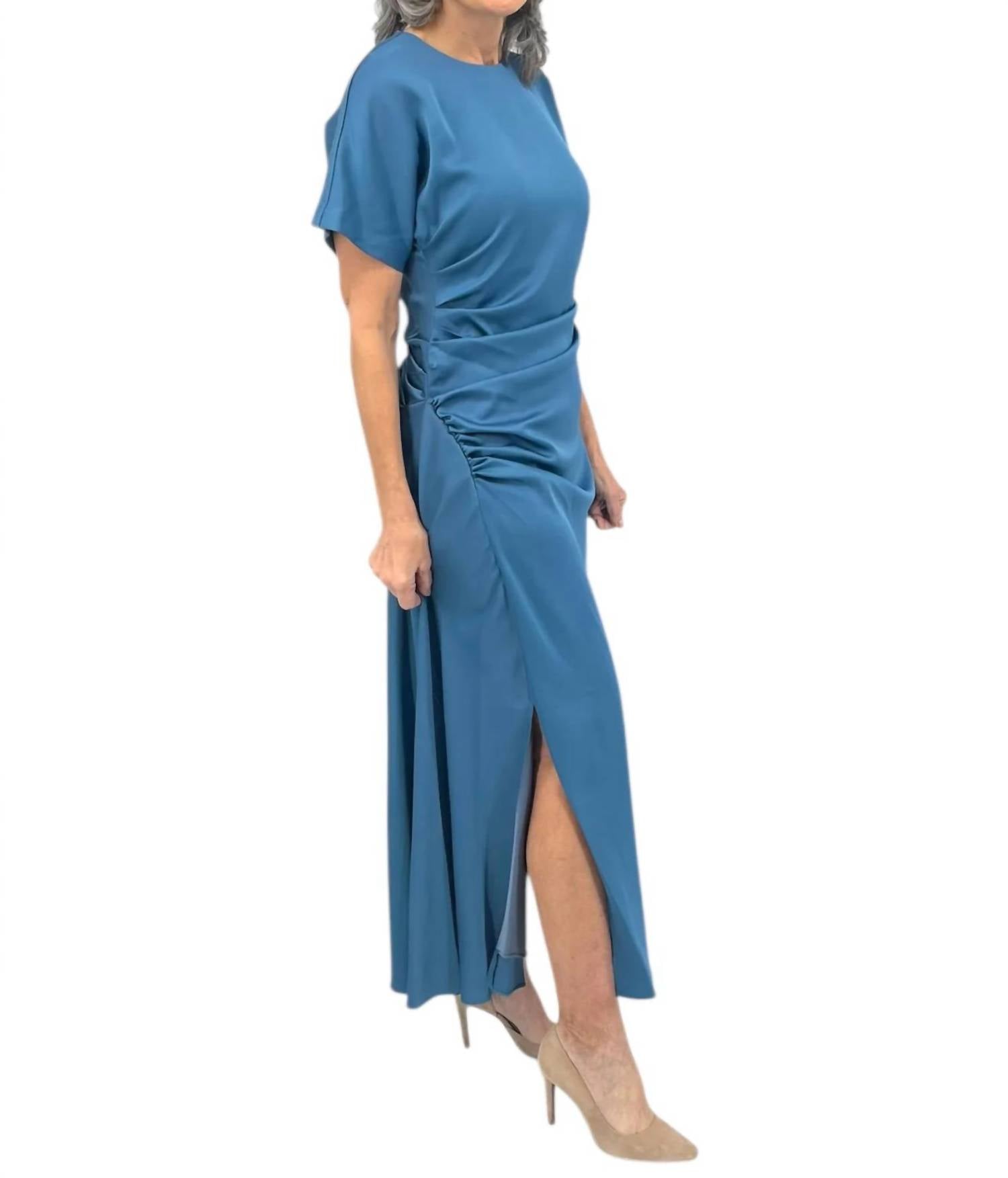 Simkhai - Marabella Satin Draped Midi Dress
