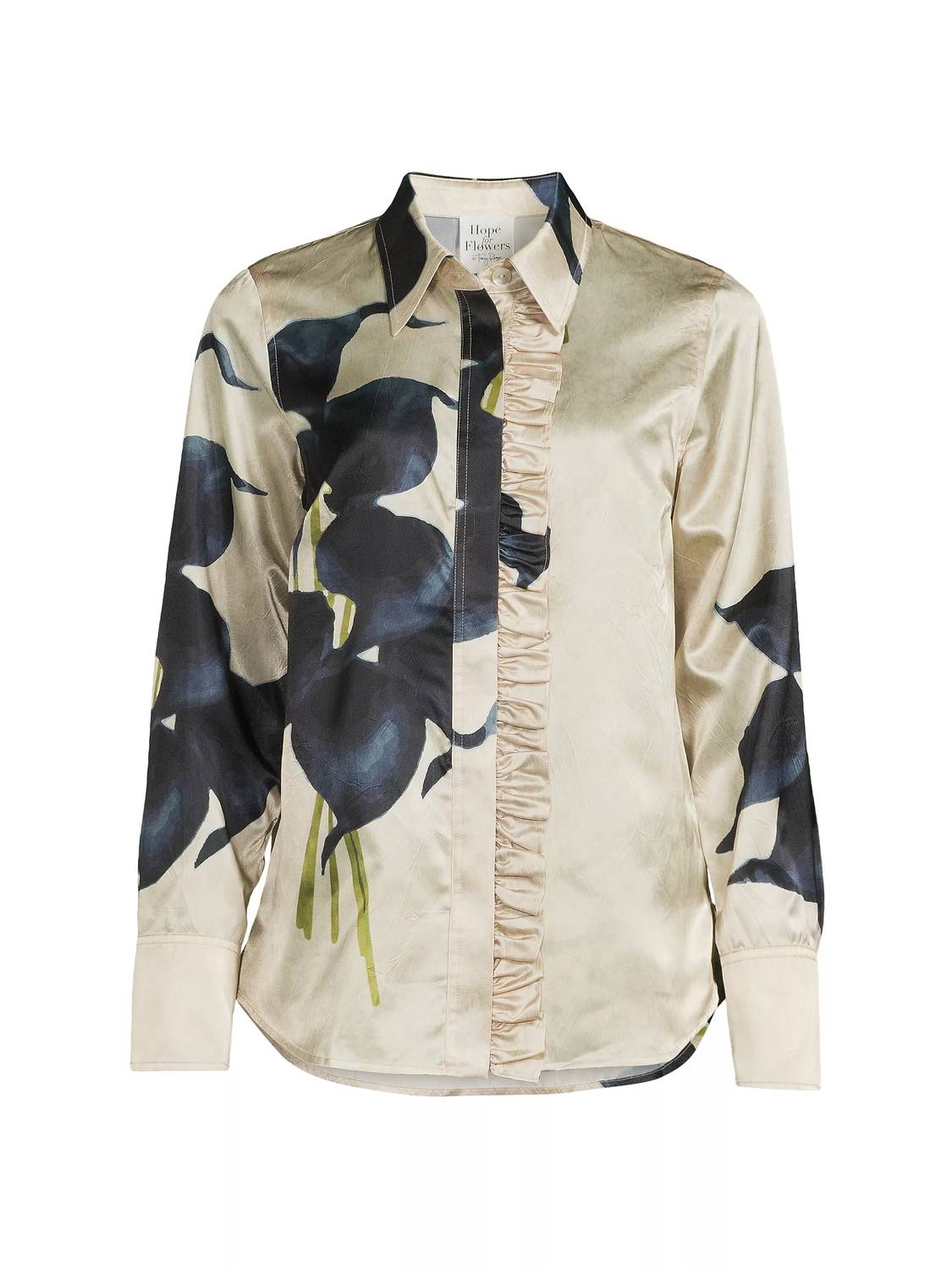 Hope For Flowers - Frilled Button Down Top