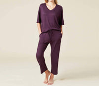 Softies - Dream Relaxed V-neck & Capri Pants Lounge Set