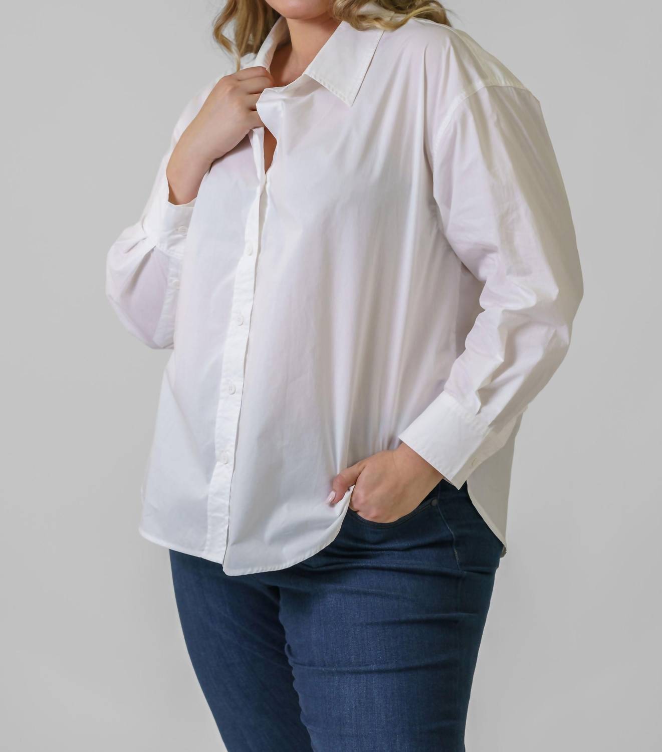 Skies Are Blue - Poplin Long Sleeve Shirt