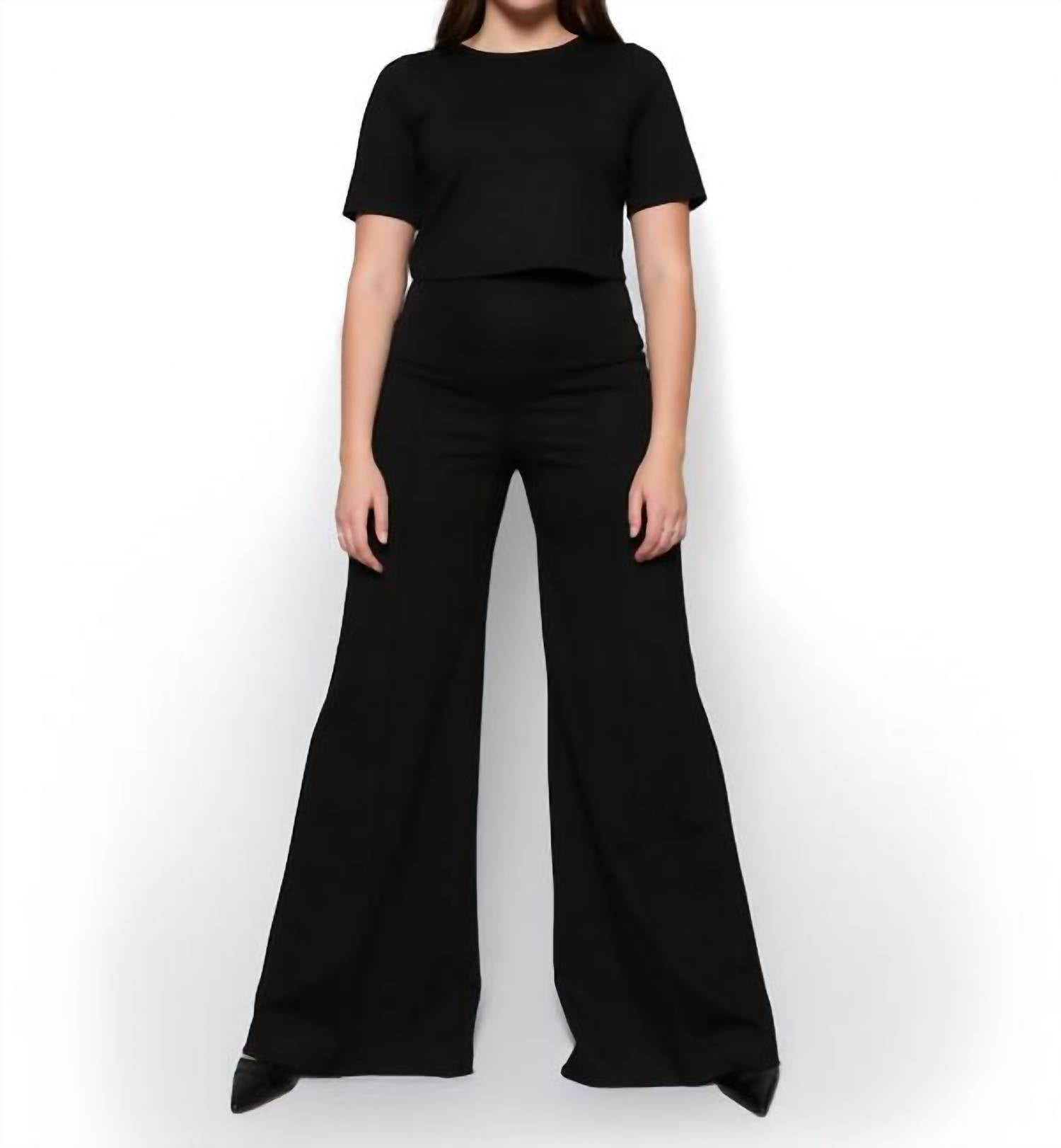 Ripley Rader - Ponte Knit Long Wide Leg Pants