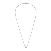 Diana M Jewels - Women's 2 Carat Lab-grown Diamond Radiant Bezel Necklace - Classic