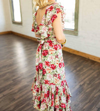 Sofie The Label - Pamela Floral Ruffle Midi Dress