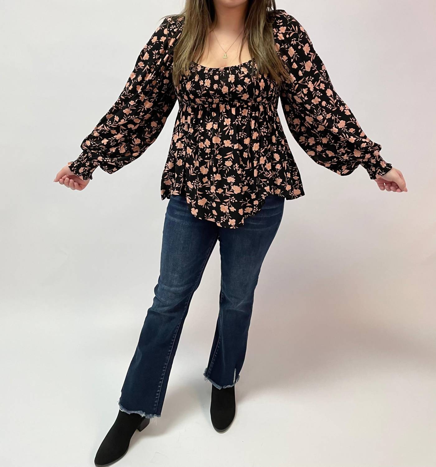 By Together - Camellia Floral Long Sleeve Top