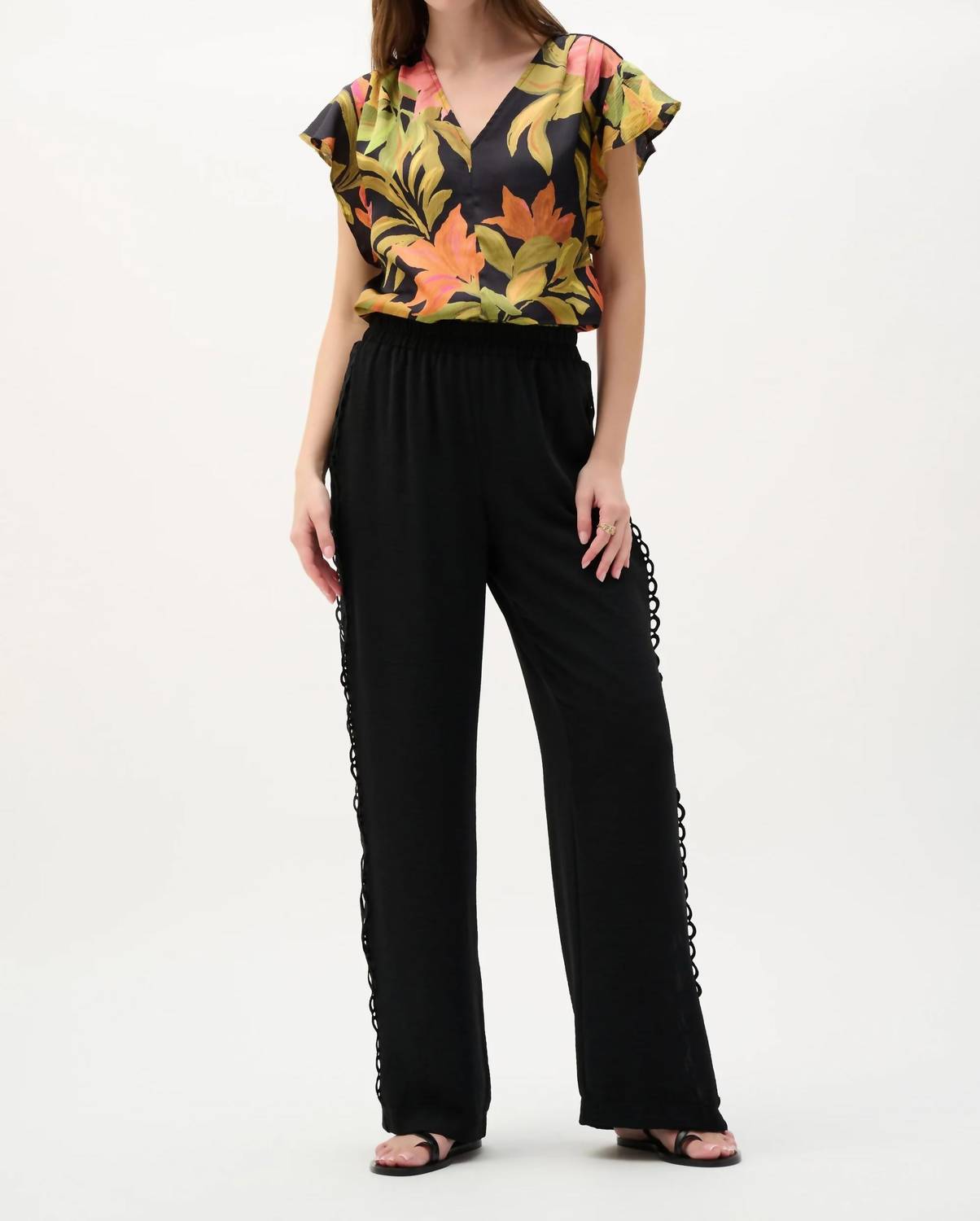 Joseph Ribkoff - Satin Tropical Print Top