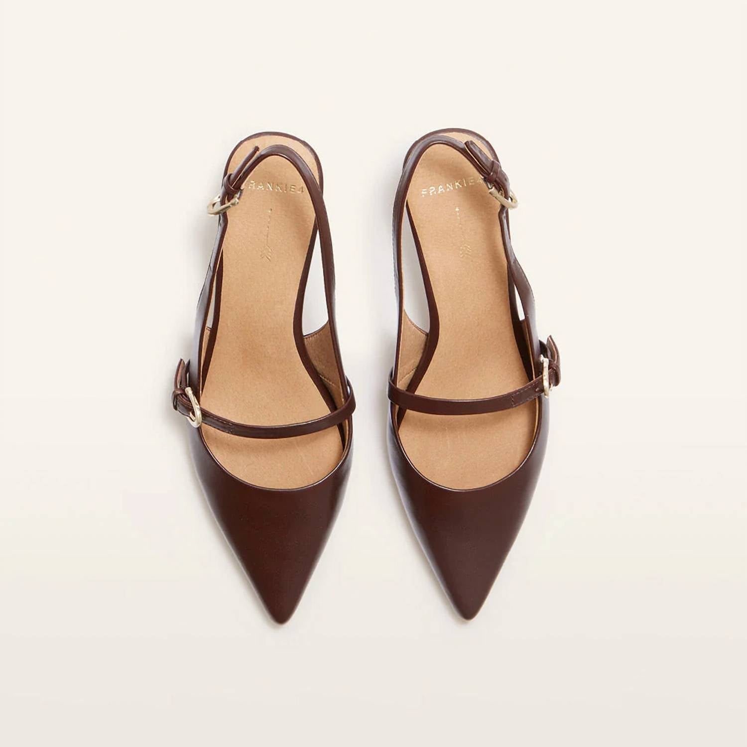 FRANKIE4 Women's Coco Sling Back Heel in chesnut - women's heels - alternate view