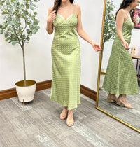 Sunday Edition - Polka Dot Satin Slip Dress