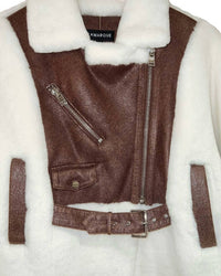 Lamarque - Faux Leather & Faux Fur Jacket