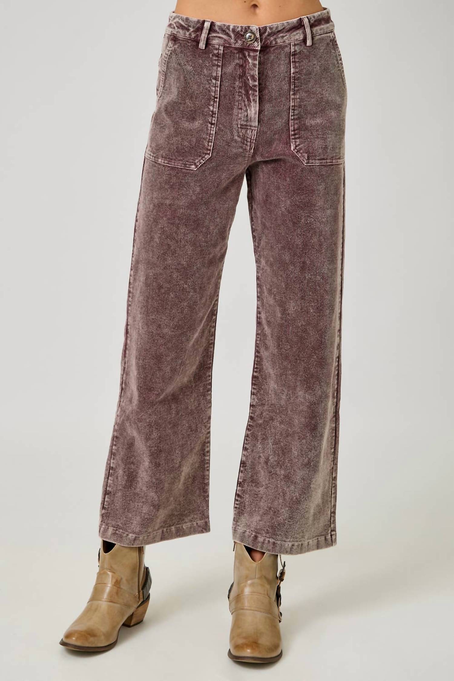 Mystree - Washed Corduroy Trousers