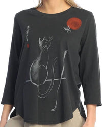 Jess & Jane - Nine Lives Pigment Dyed Cotton Top