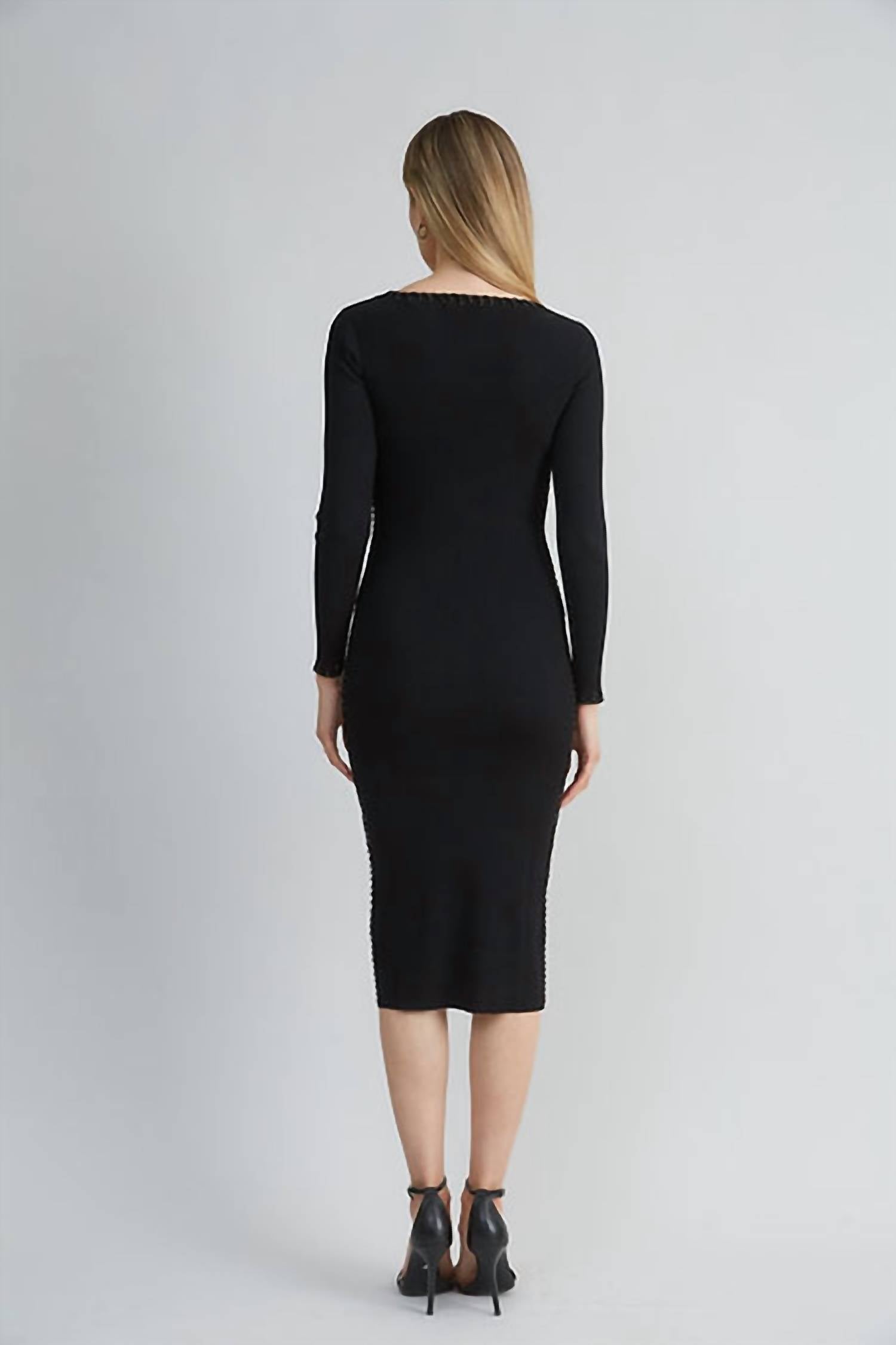 Elie Tahari - Rib Knit Dress