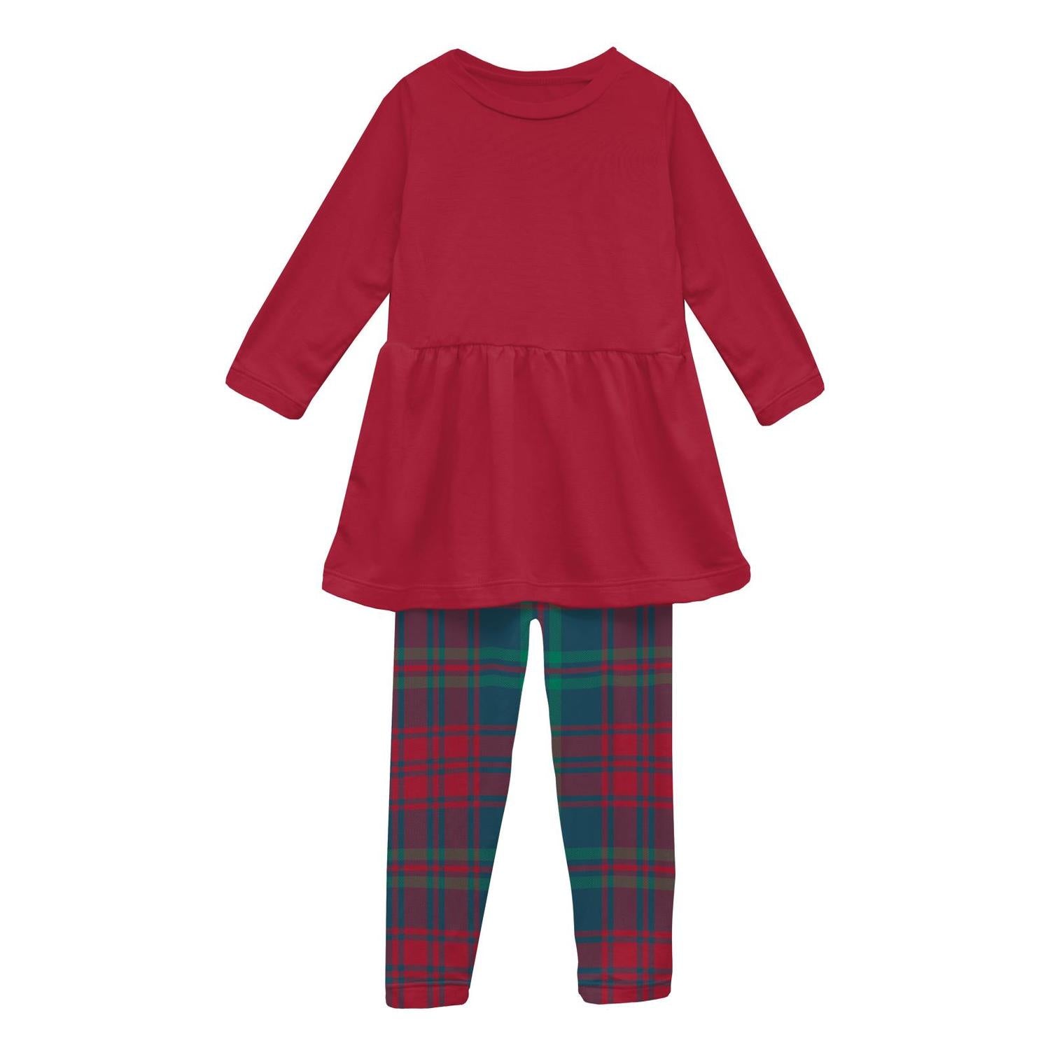 Kickee - Girls' Print Long Sleeve Playtime Set