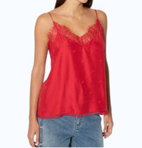 Berenice Taylor Love Silk Camisole in red - women's shirt