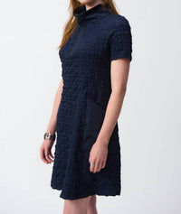Joseph Ribkoff - Bubble Jacquard A-Line Dress
