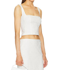 Helsa - Eyelet Corset Top