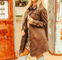 MAURITIUS Mahi Rf Leather Jacket in brown - women's jacket