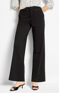 Nic + Zoe - Lenox Ponte Buckle Wide Leg Pants