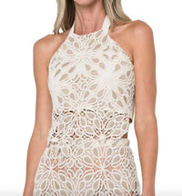 Jbq - Siri Lace Macrame Top