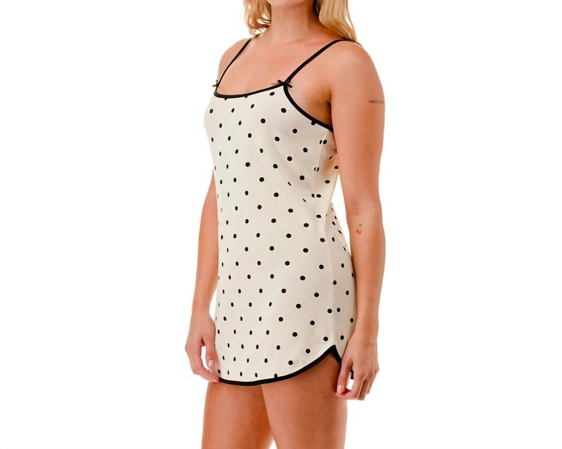 Marcus Adler - Cotton Polka Dot Slip Dress