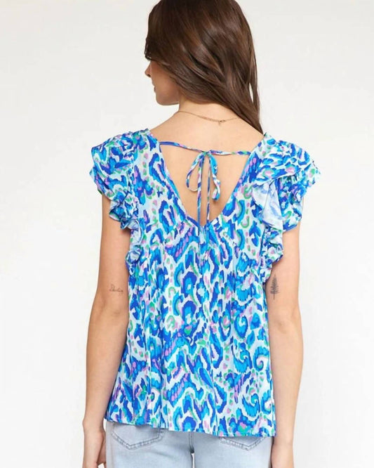 Entro - Lexie Ruffle Sleeves Top