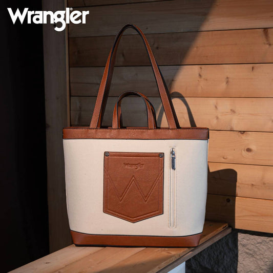 Wrangler - Leather trim concealed carry tote