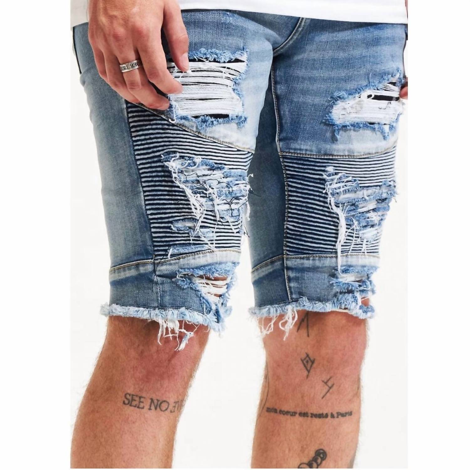 Embellish - Distressed Ursus Shorts