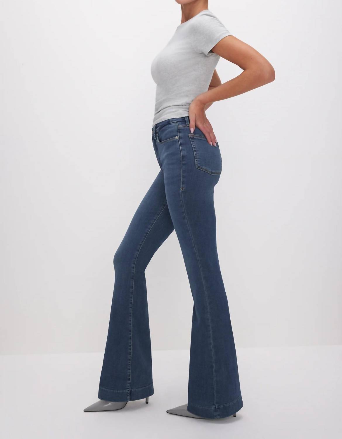 Good American - Good Legs Flare Jeans