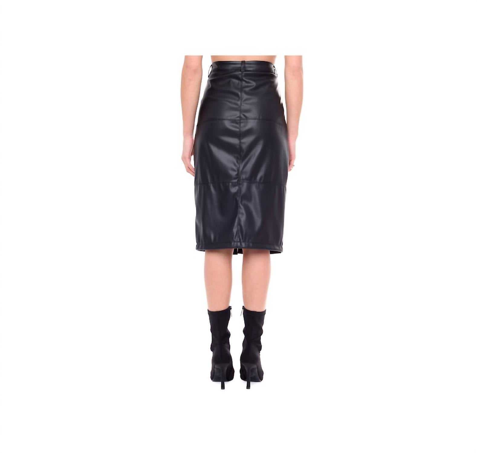 Astrid - Women's Blake Faux Leather Skirt