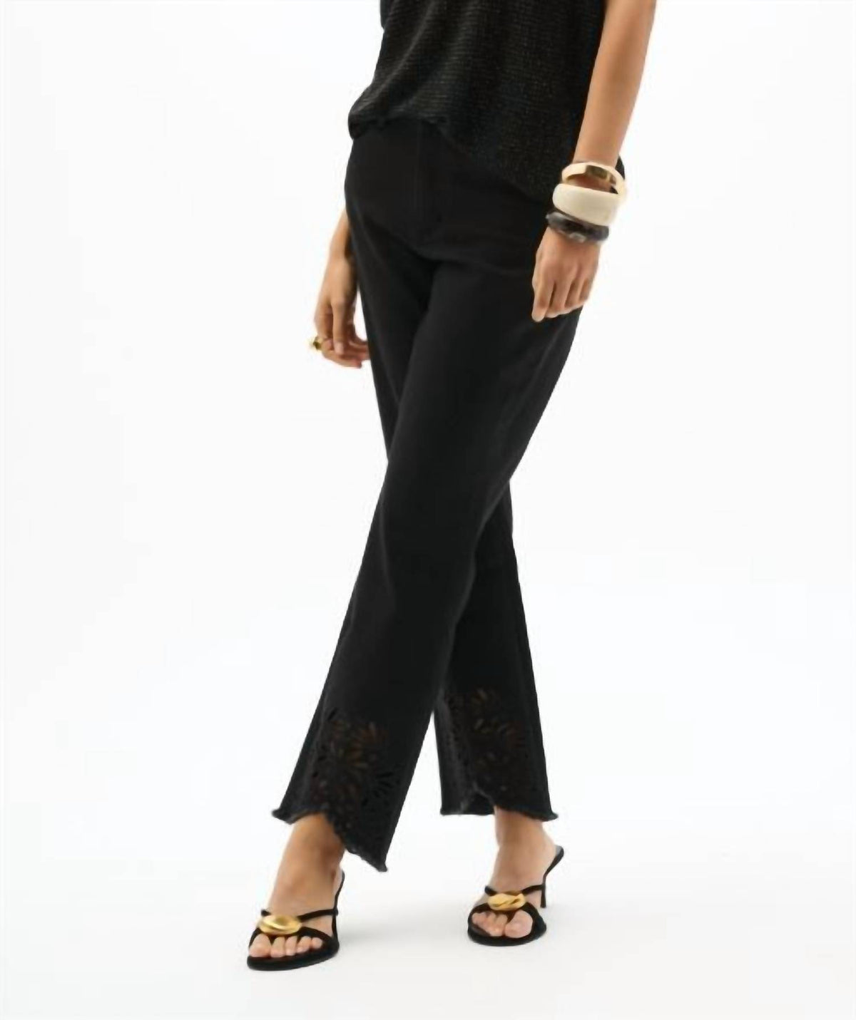 Joseph Ribkoff - Embroidered Ankle-length Pant