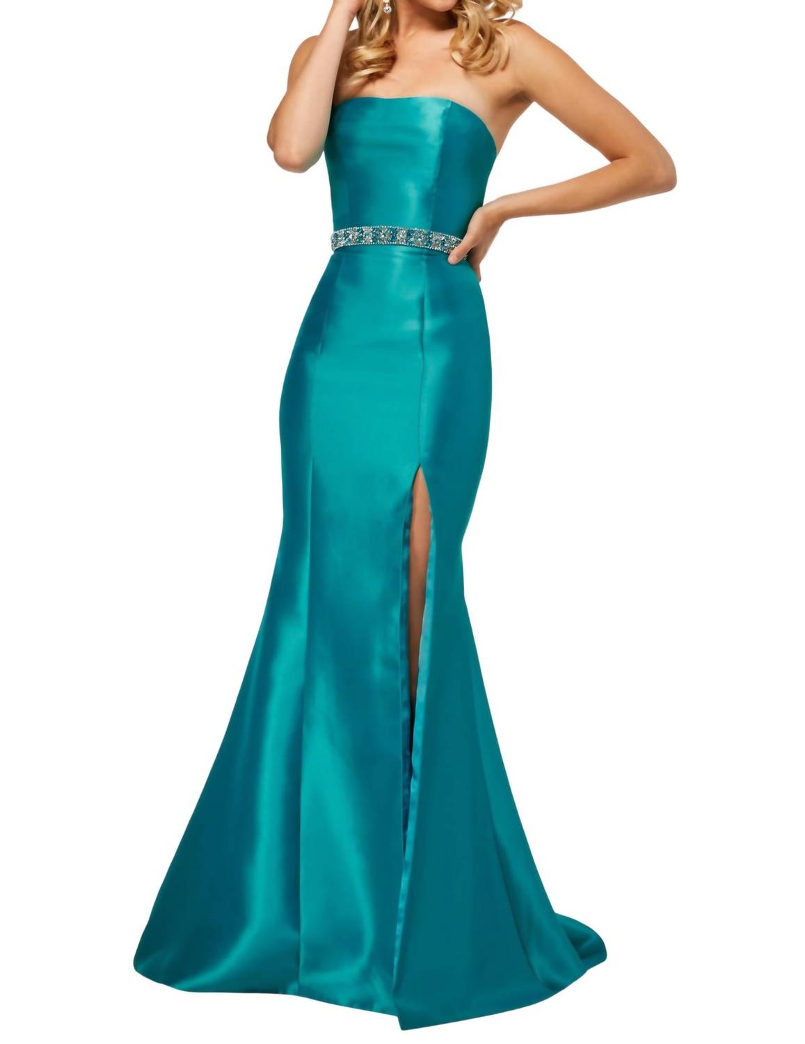 Sherri Hill - Strapless Mermaid Gown