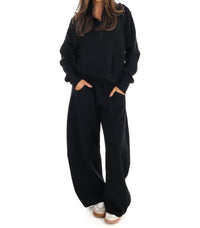 Reflex Easy Wear Fleece Half Zip Pullover in black - women's top - alternate view