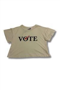 Self Contrast - Women's Vote Drew Crop Tee
