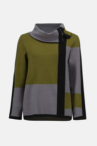 Joseph Ribkoff - Jacquard Sweater Colour Block Pullover sweater