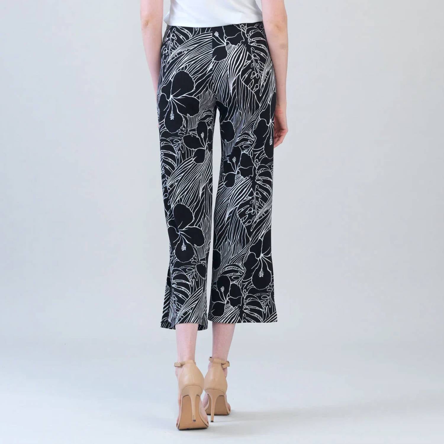 Clara Sun Woo - Floral Print Ankle Pants